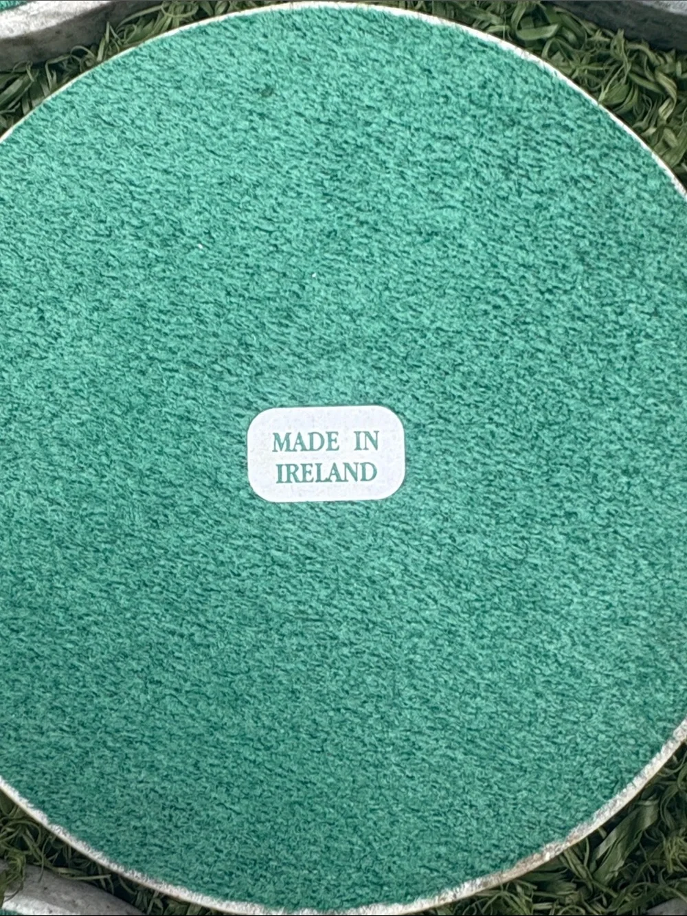 7 Connemara Marble Shamrock Irish Clover Circular Coasters From Ireland
